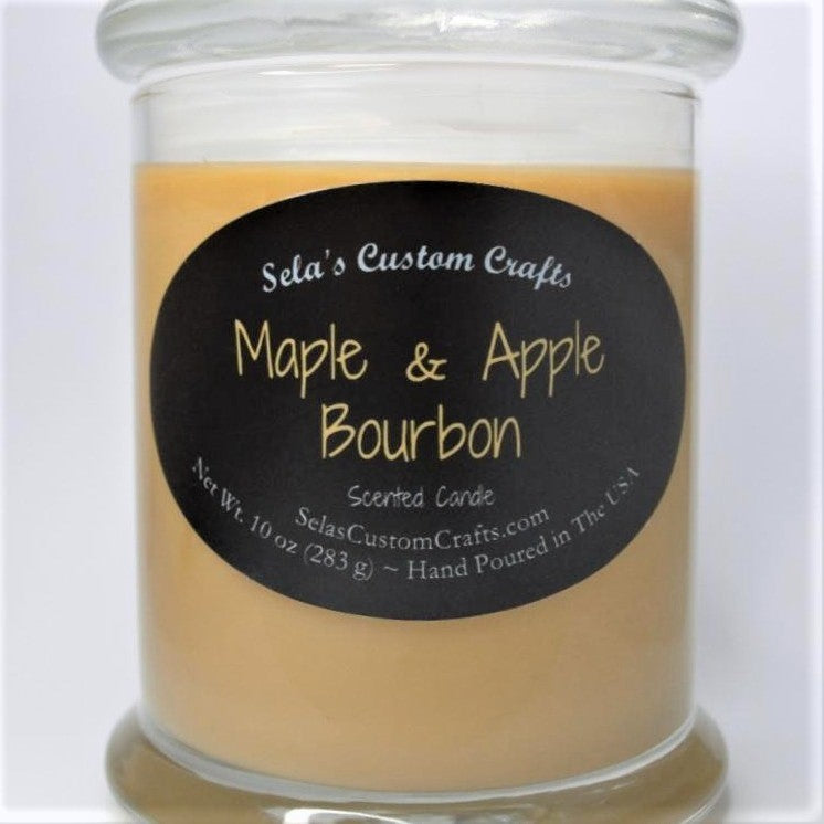 Maple and Apple Bourbon Scented Candle - Sela’s Custom Crafts Sela’s Custom Crafts Sela’s Custom Crafts