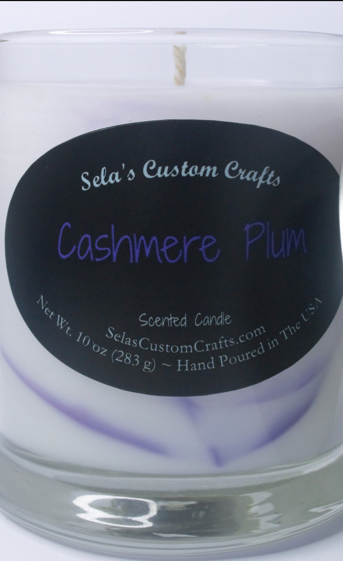 Cashmere Plum Scented Candle - Sela’s Custom Crafts Sela’s Custom Crafts Sela’s Custom Crafts