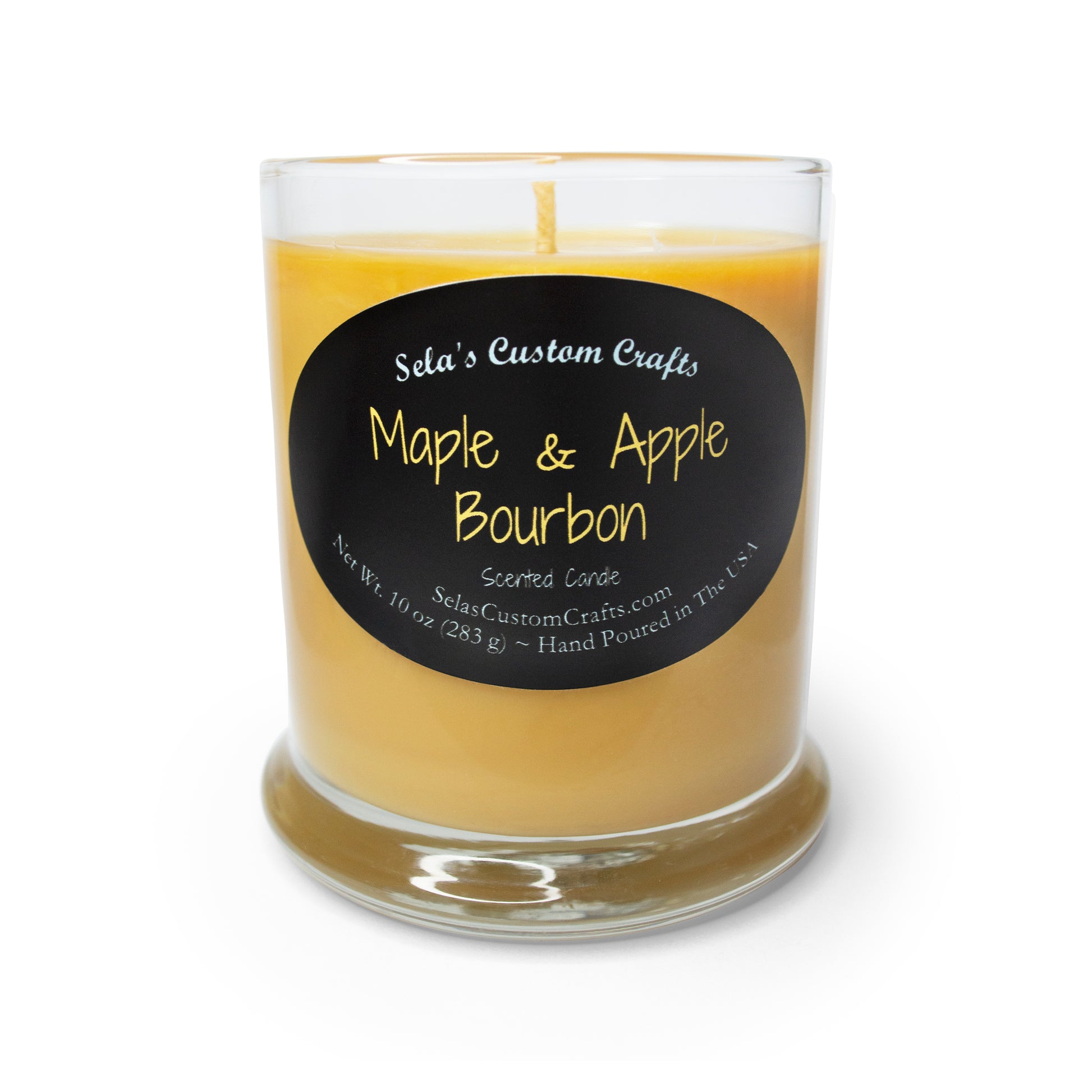 Maple and Apple Bourbon Scented Candle - Sela’s Custom Crafts Sela’s Custom Crafts Sela’s Custom Crafts