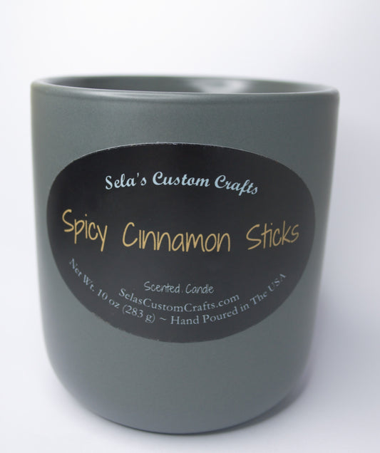 Spicy Cinnamon Sticks Scented Candle - Sela’s Custom Crafts Sela’s Custom Crafts Sela’s Custom Crafts