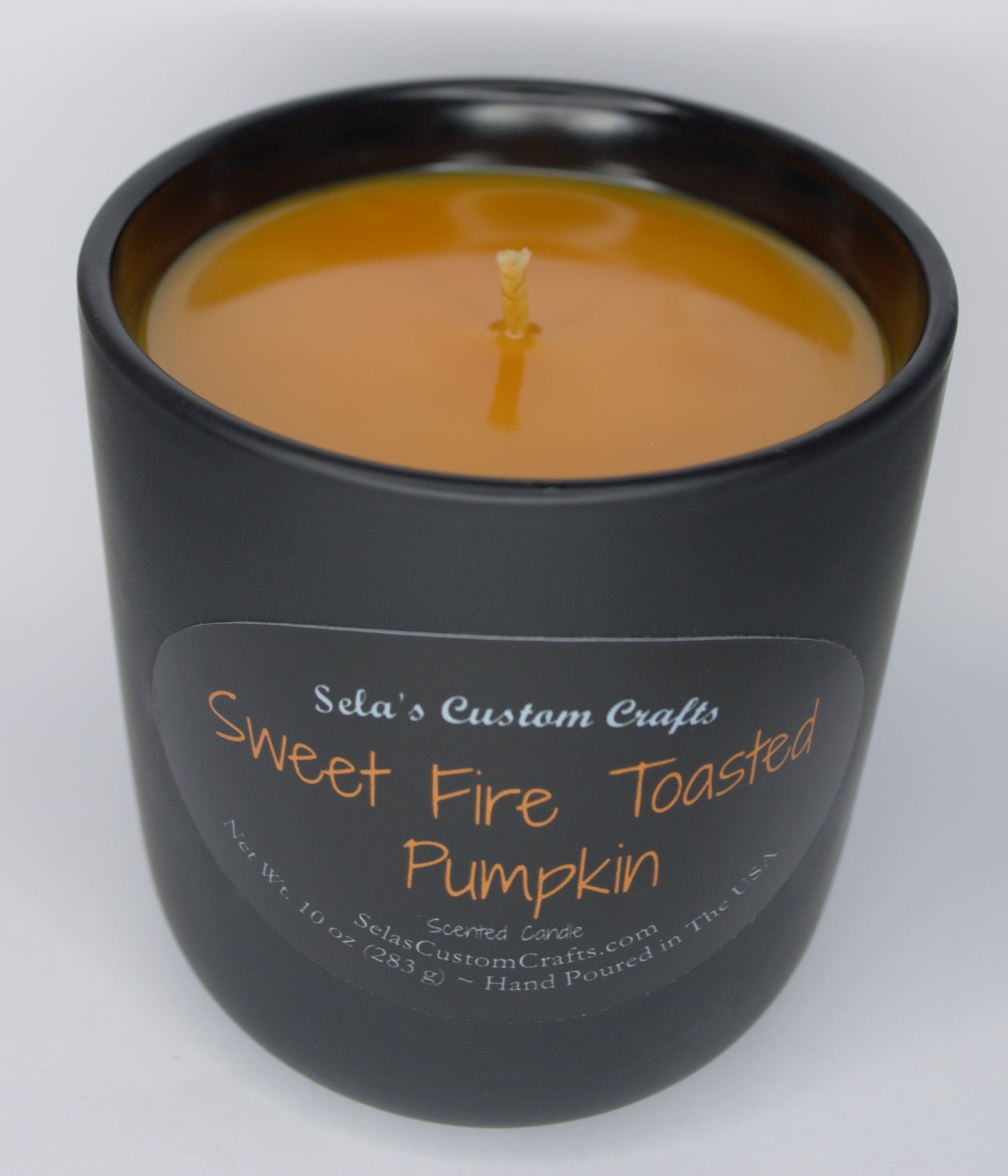 Sweet Fire Toasted Pumpkin Scented Candle - Sela’s Custom Crafts Sela’s Custom Crafts Sela’s Custom Crafts